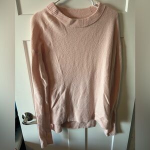 Lou & Grey oversized soft pink sweater. Size XXS